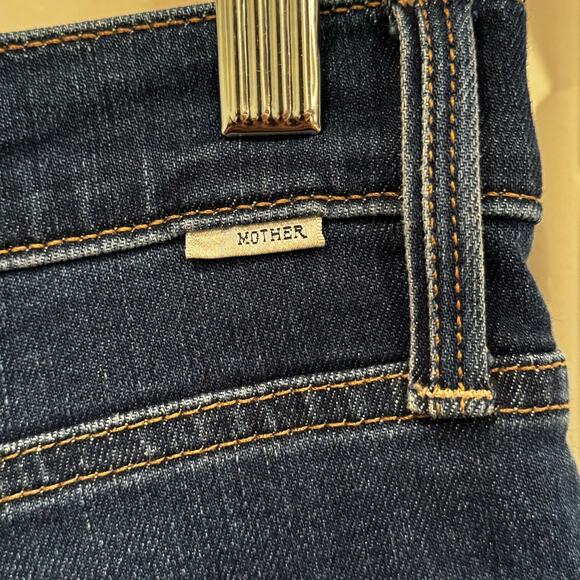 MOTHER Denim The Tomcat Snipped in the Bud dark denim women SIZE 33 - Picture 5 of 9